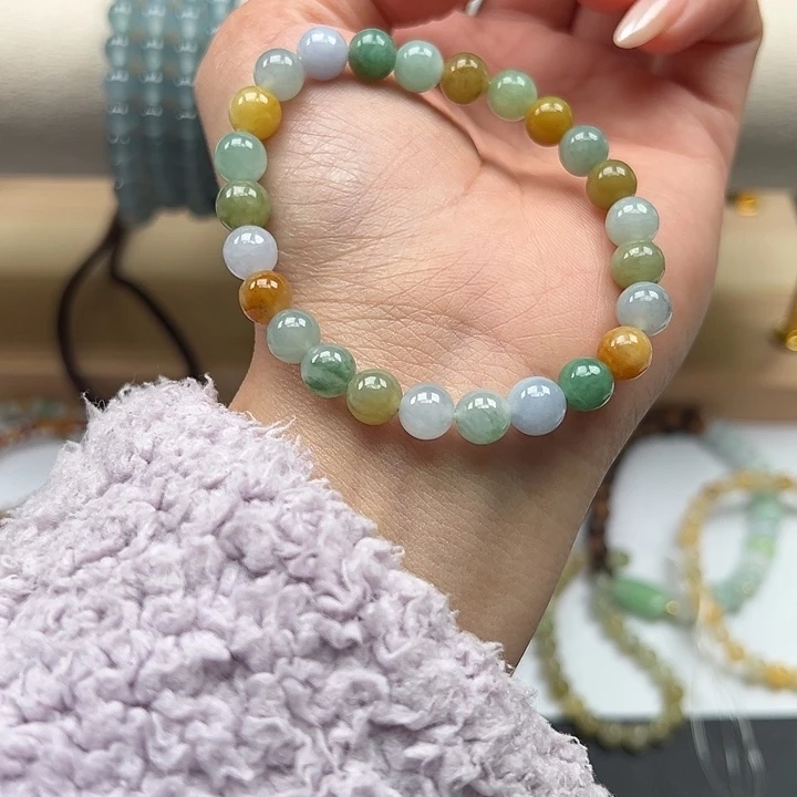 翡翠未镶嵌手链翡翠材质