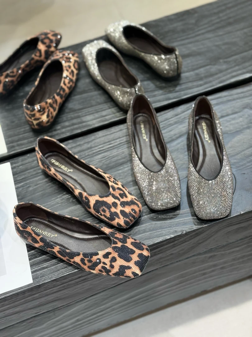 【高端原创欧货】1183-128浅口法式满钻时尚平底单鞋