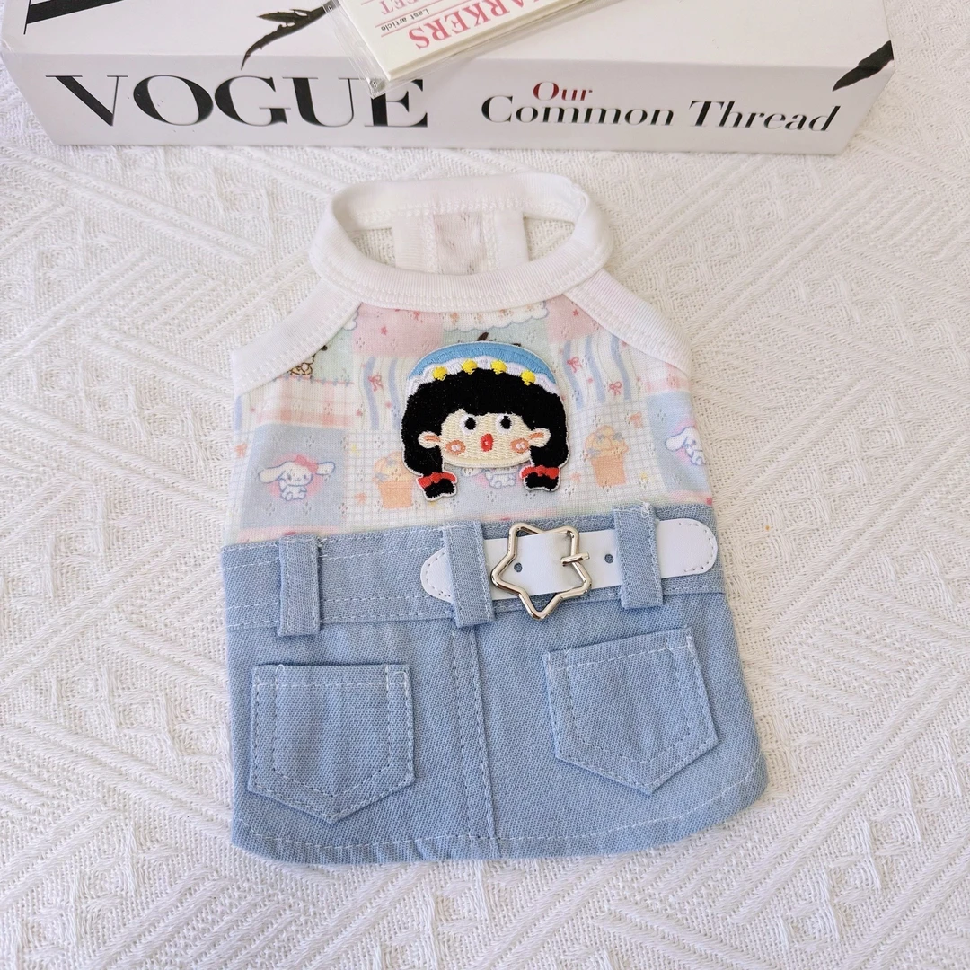 宠物可爱风吊带衣服适合约克夏马尔济斯等中小型犬