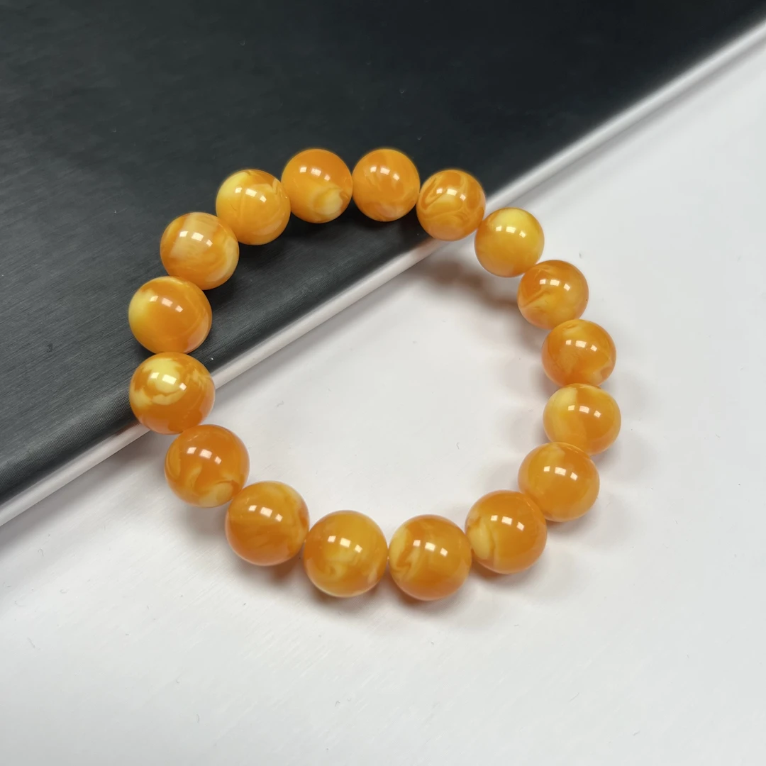 a447白花单圈12mm手串百搭