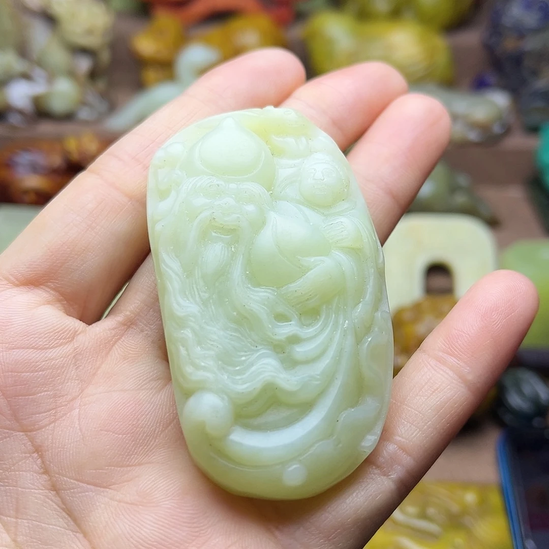 白玉菩提吊坠23。。