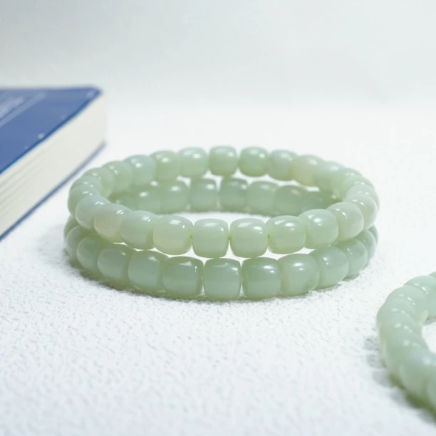 【玖琳珠宝严选】天然和田玉黑羊洞直切手串8mm多样性发一