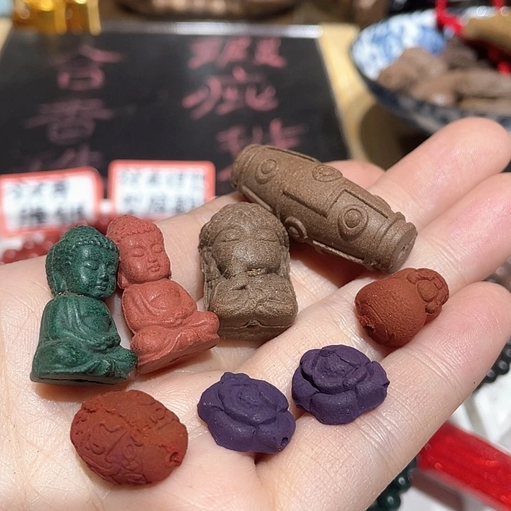 泥塑合香珠吊坠配饰组合1