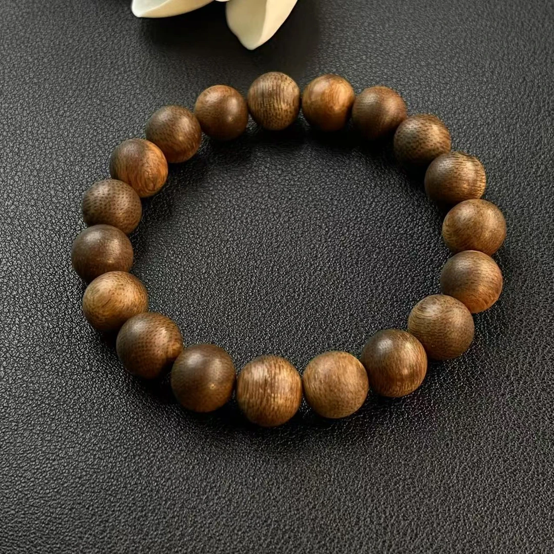 【木丙】D001海南沉水沉香1.0单圈圆珠手串（多样性发货一条）