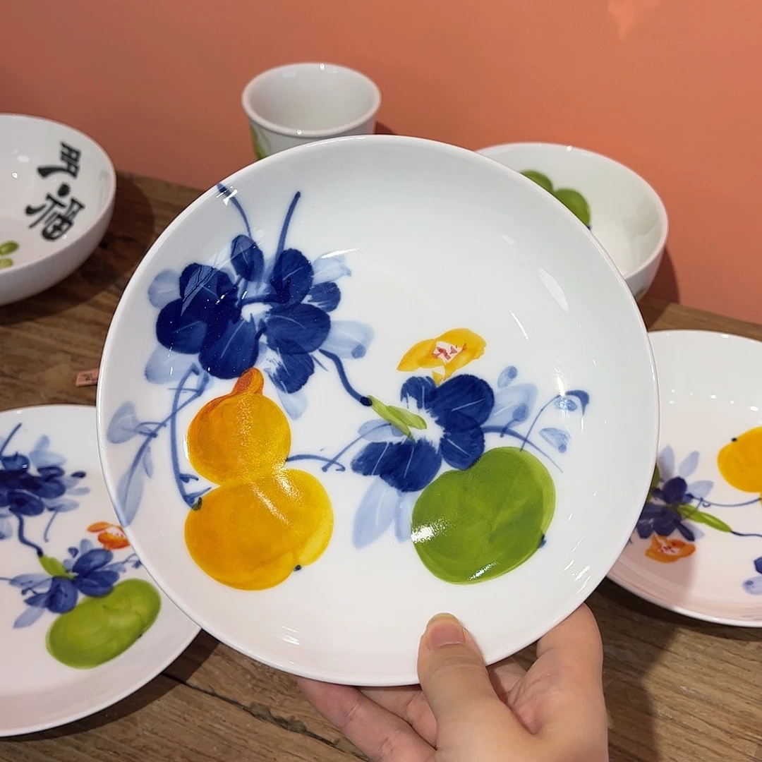 陶瓷景德镇手绘餐具