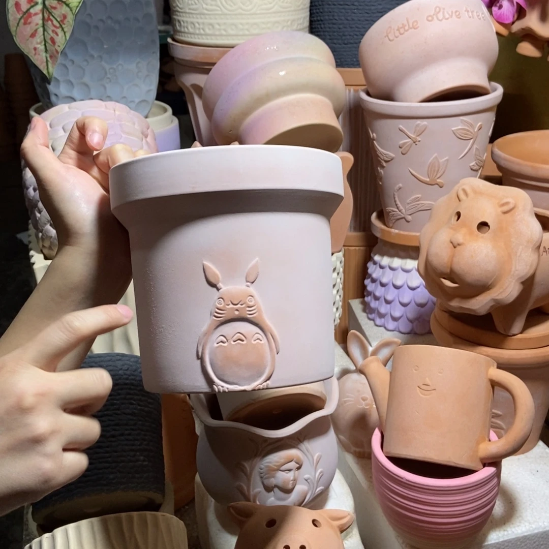 16×15雾化龙猫盆1个