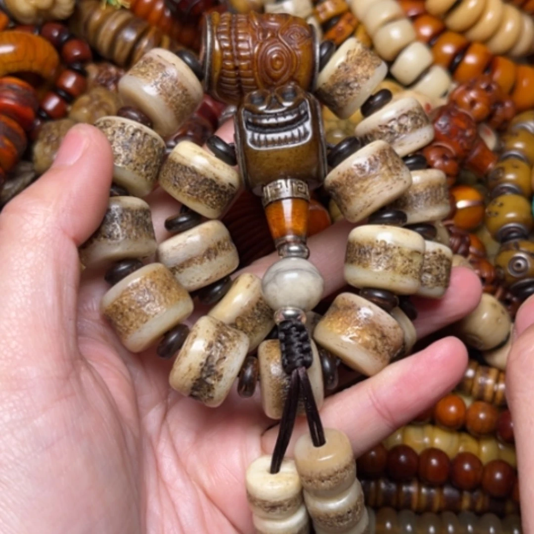 【闪购商品】牛骨手串/手链牛骨原色17.5×18颗