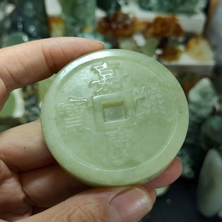 岫玉未镶嵌手把件