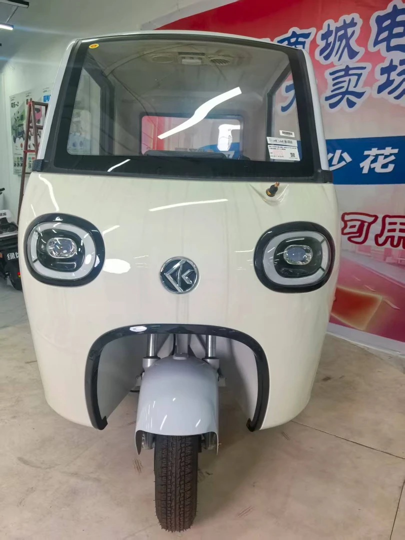鲁客尊享版全封闭电动三轮车门店自提可代步接送孩子  全国包邮