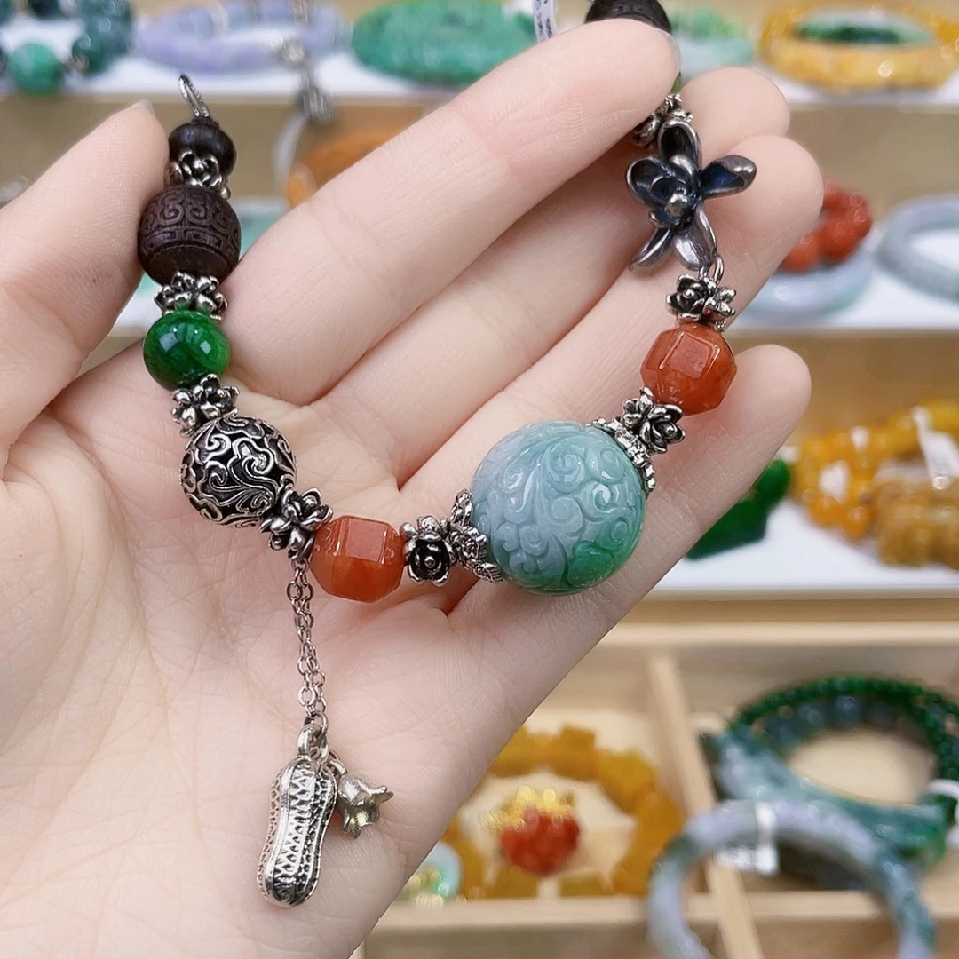 翡翠未镶嵌手链手链