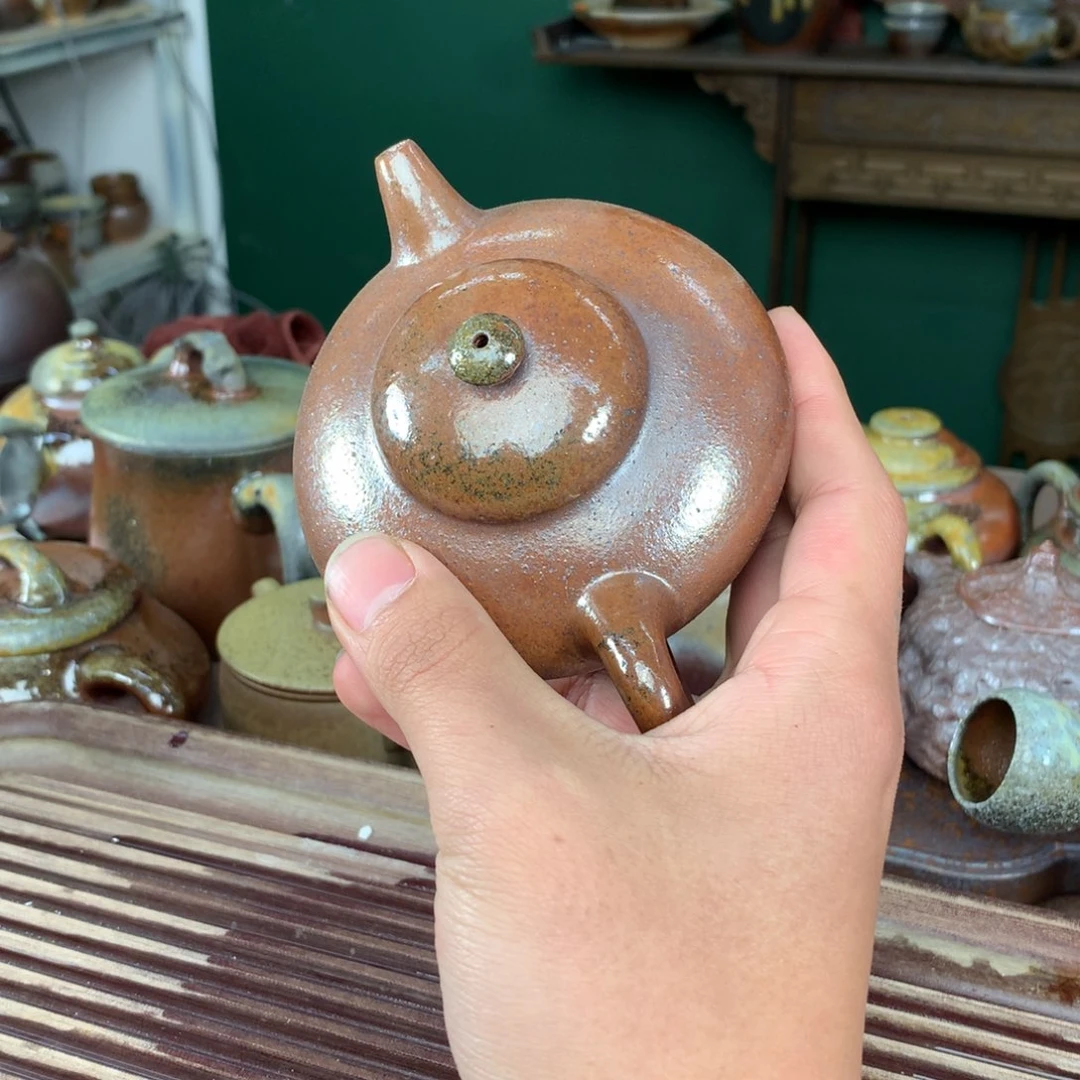 紫砂柴烧纯自然柴烧