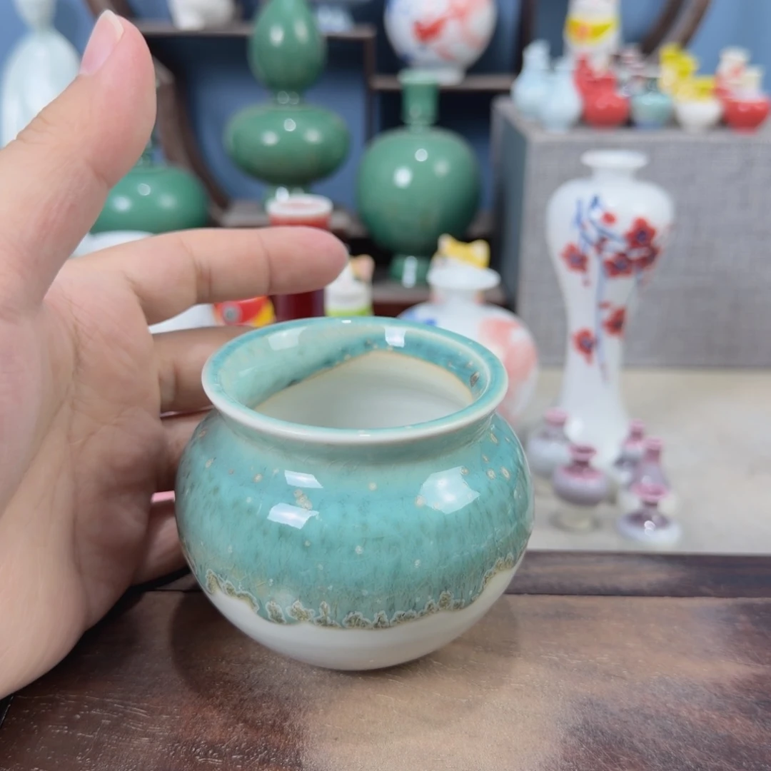 陶瓷手工小花器摆件