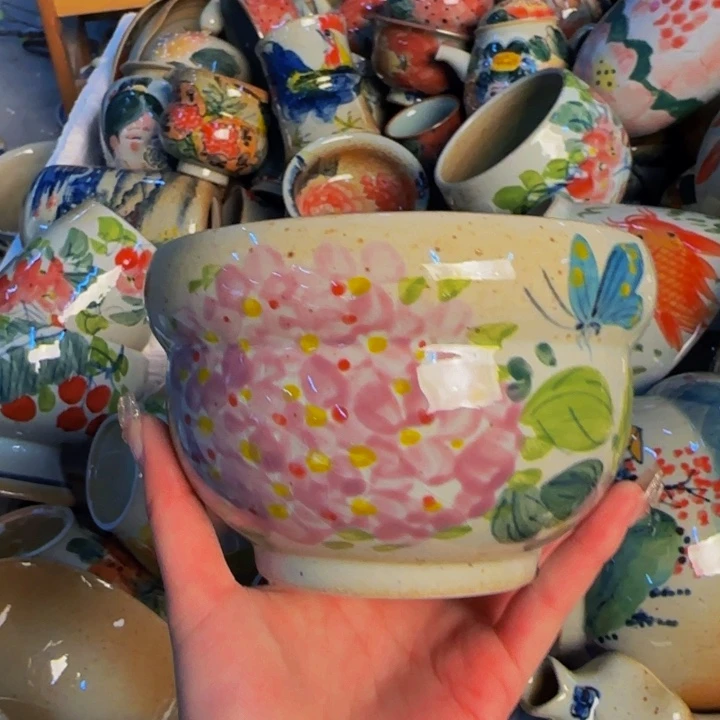 瓷片景德镇陶瓷手工手绘福利