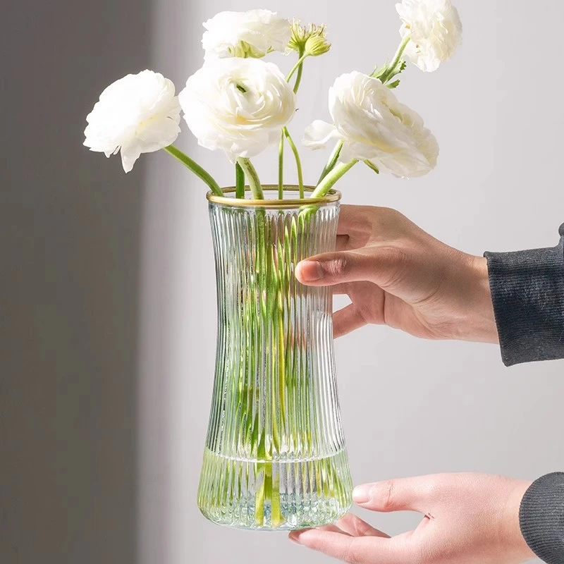 花瓶包赔轻奢透明插花水养鲜花富贵竹ins风插花客厅桌面装饰摆件