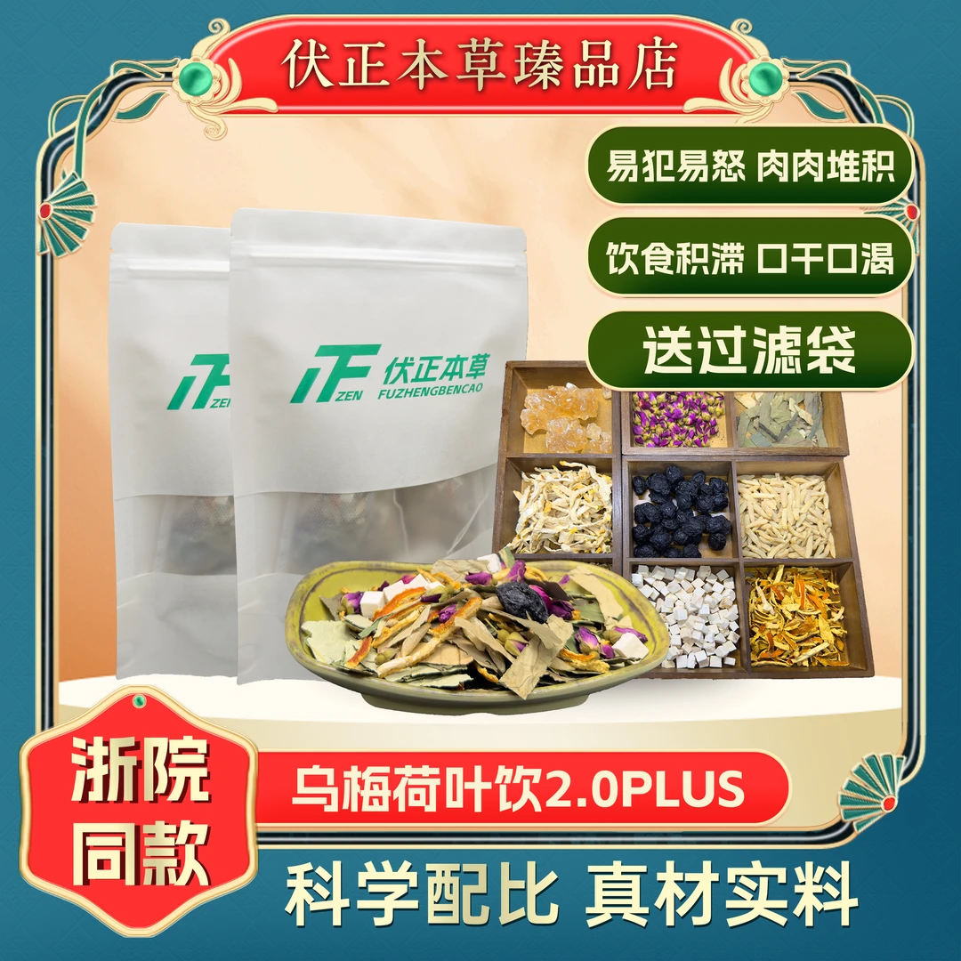 【浙院同款】乌梅汤2.0PLUS升级乌梅荷叶饮茶饮浙江中院免煮泡水喝