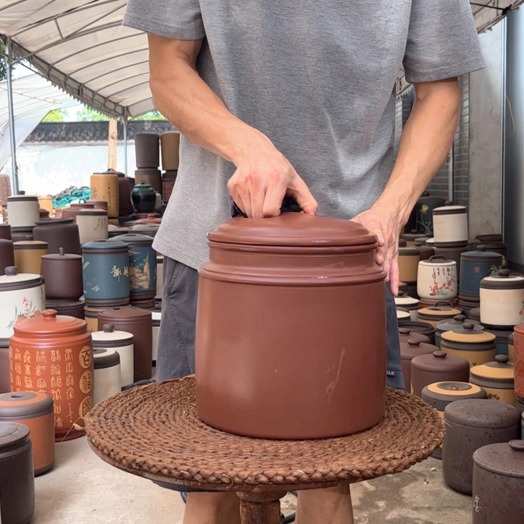 紫砂茶叶罐8 饼茶叶罐