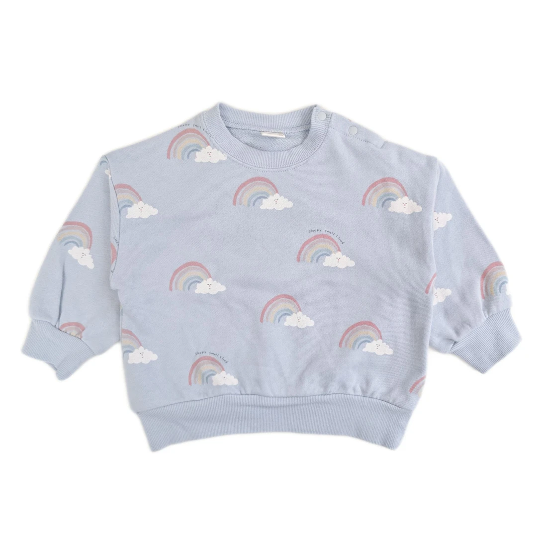 futa儿童线圈卫衣满印男童女童圆领春秋款长袖默认瑕疵