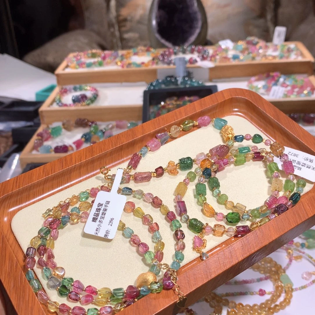 未镶嵌碧玺三件一起发货碧玺小*