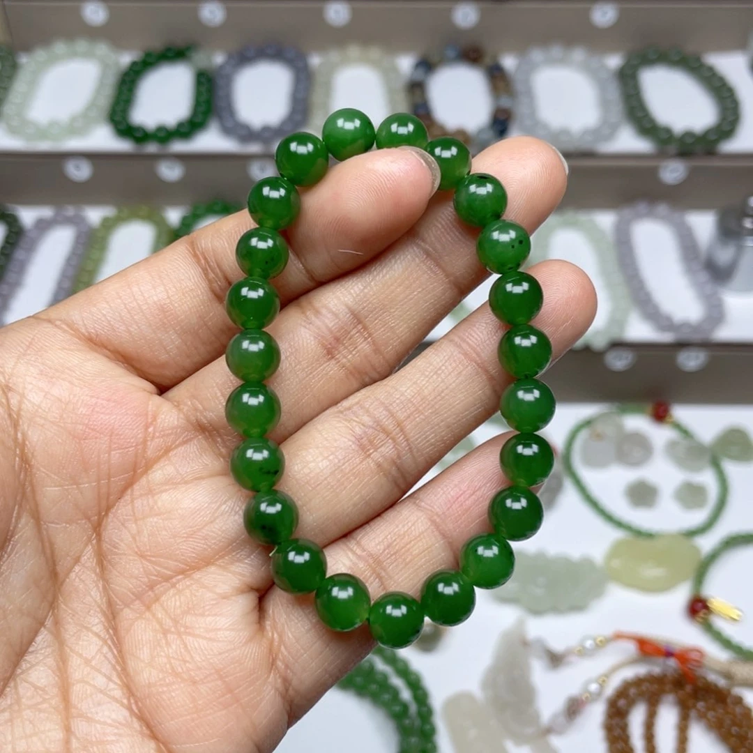 和田玉（碧玉）手链未镶嵌