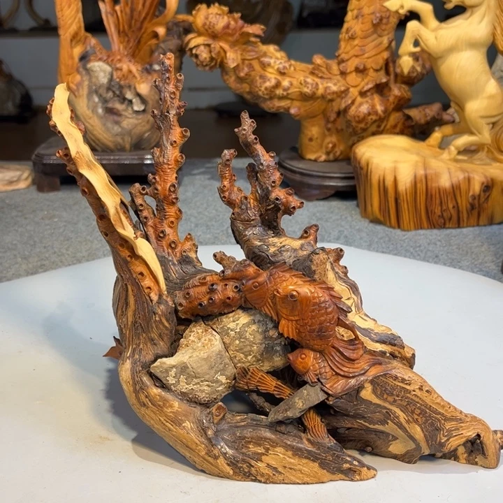 柏木（崖柏）根雕工艺摆件