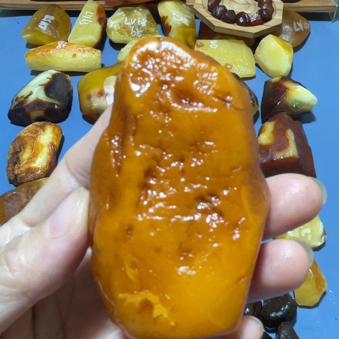 定制蜜蜡未镶嵌全皮
