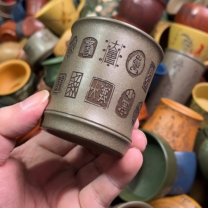 紫砂茶杯全手工紫砂主人杯