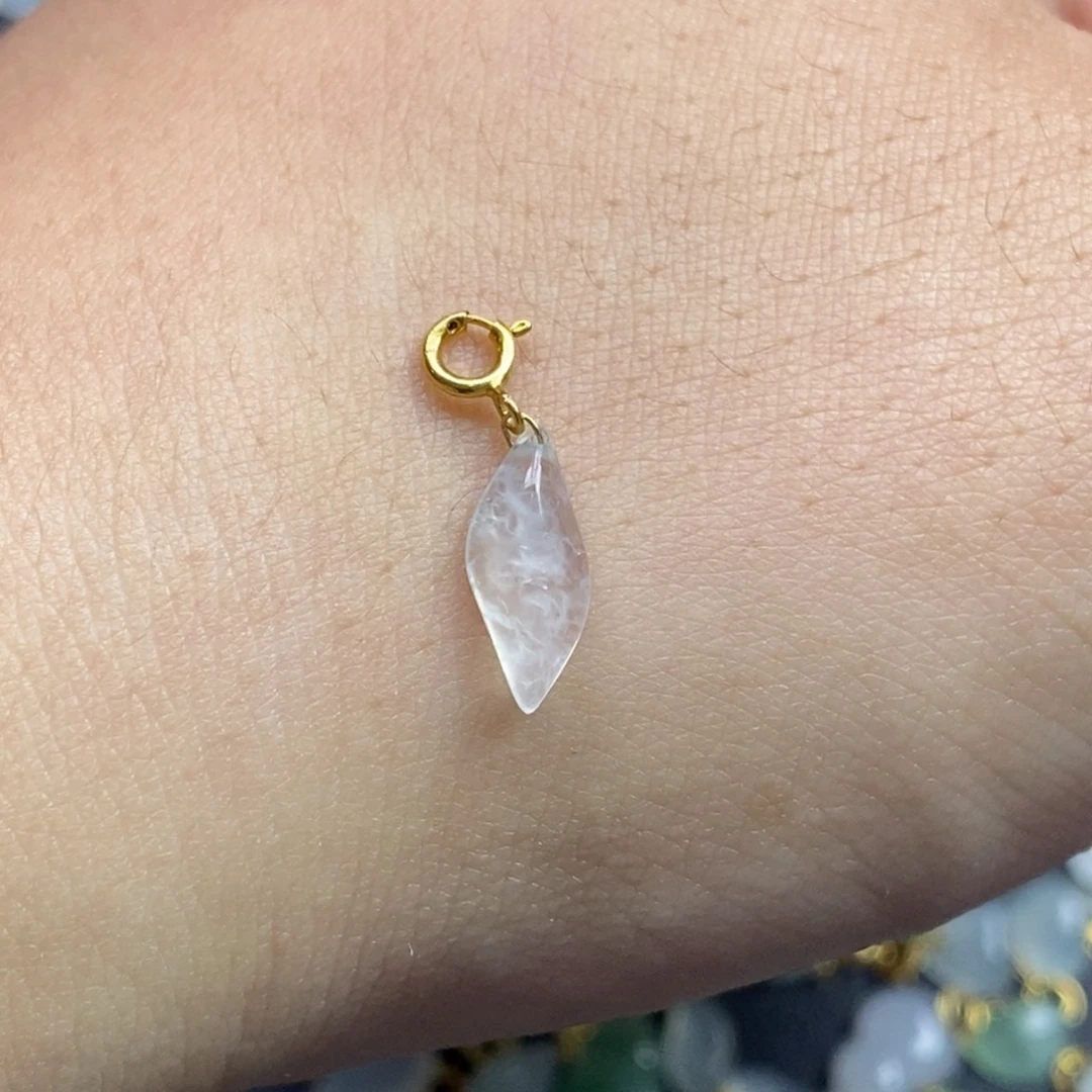 翡翠18K金镶嵌颈饰随行