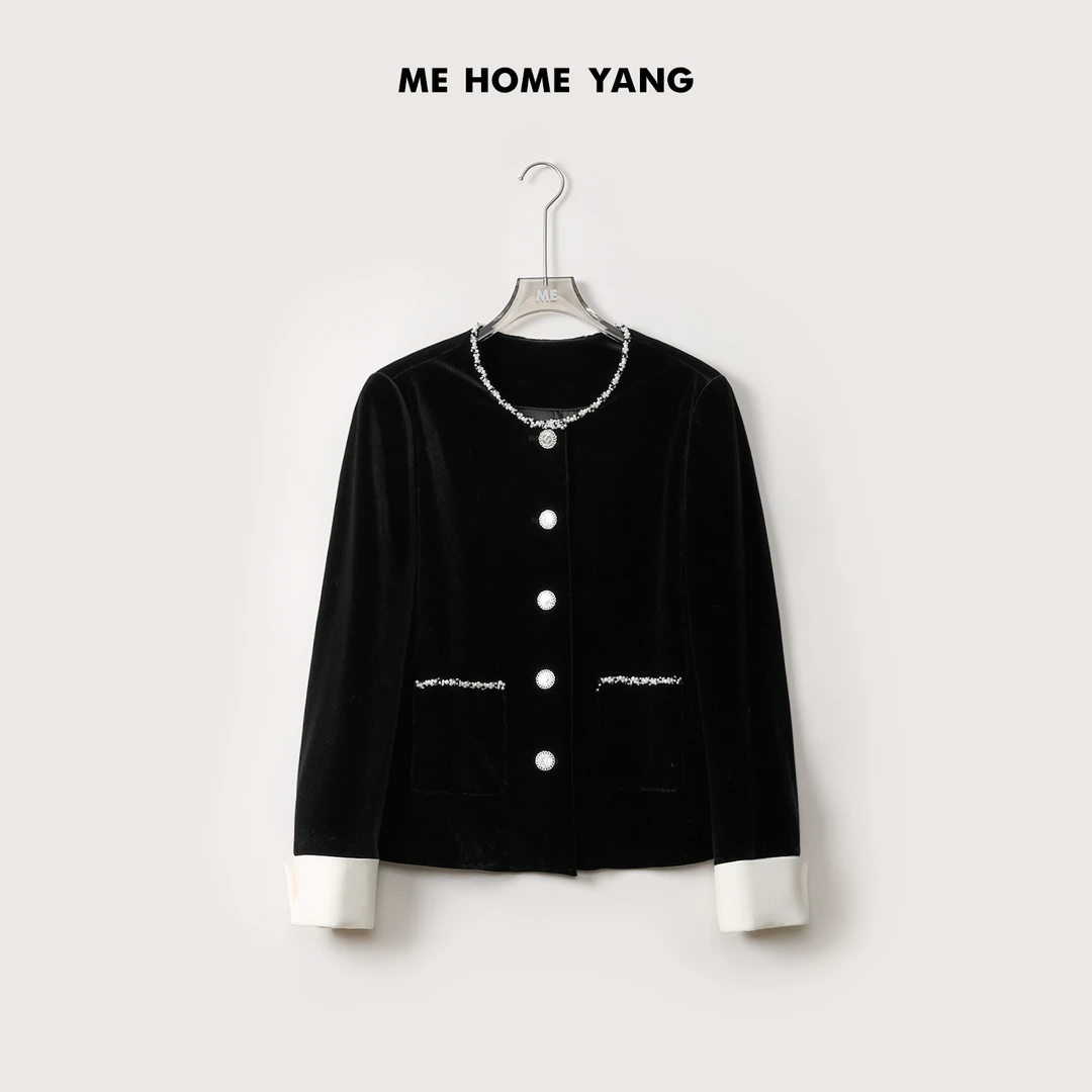ME【丝绒珍珠小香】春夏百搭女士显瘦休闲时尚外套MEQC1679