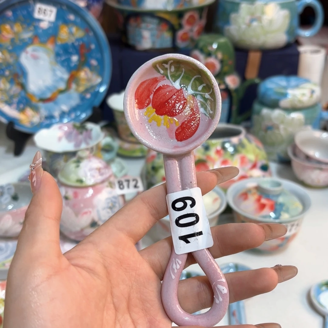 景德镇手绘高温釉下彩陶瓷茶具