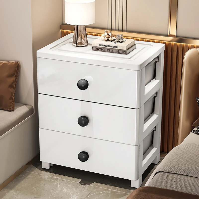 35面宽家用多层抽屉收纳柜客厅零食储存柜卧室床头柜洗手间杂物柜