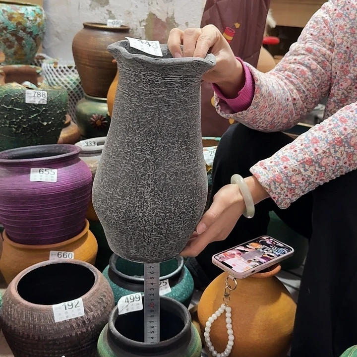 灰色花边443高度28口径12