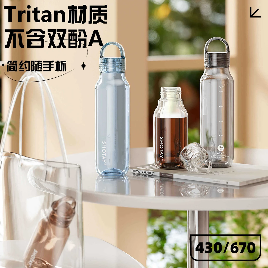 尚泰tritan杯大容量水杯高颜值2025新款防摔便携耐高温夏运动水杯