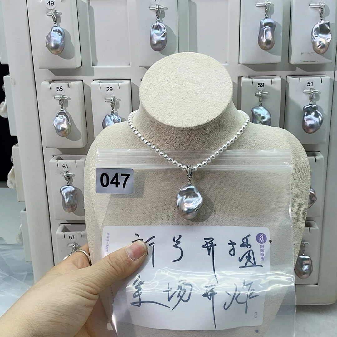 淡水珍珠颈饰合金