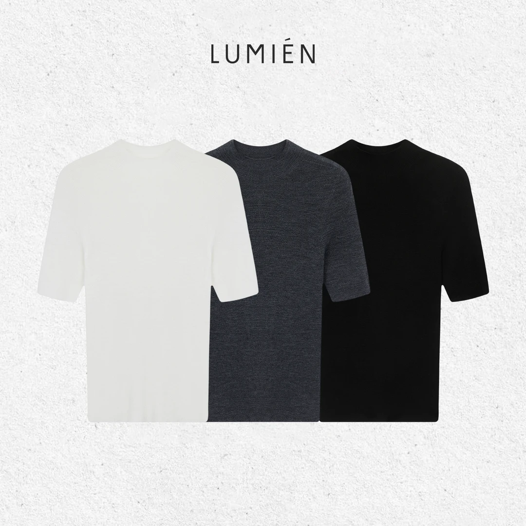 【LUMIEN 新品】“云暖织章”绵羊毛休闲半高领针织衫LX5HTT109