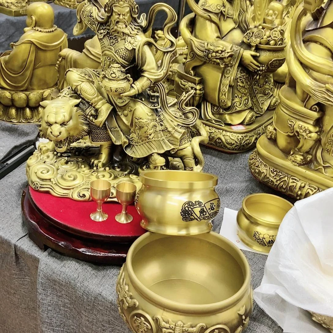 【闪购商品】简*铜30赵公明15香炉15盆2杯