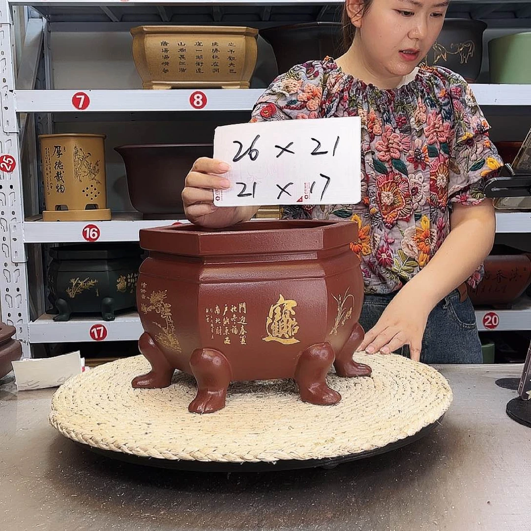 紫砂花盆紫砂花盆