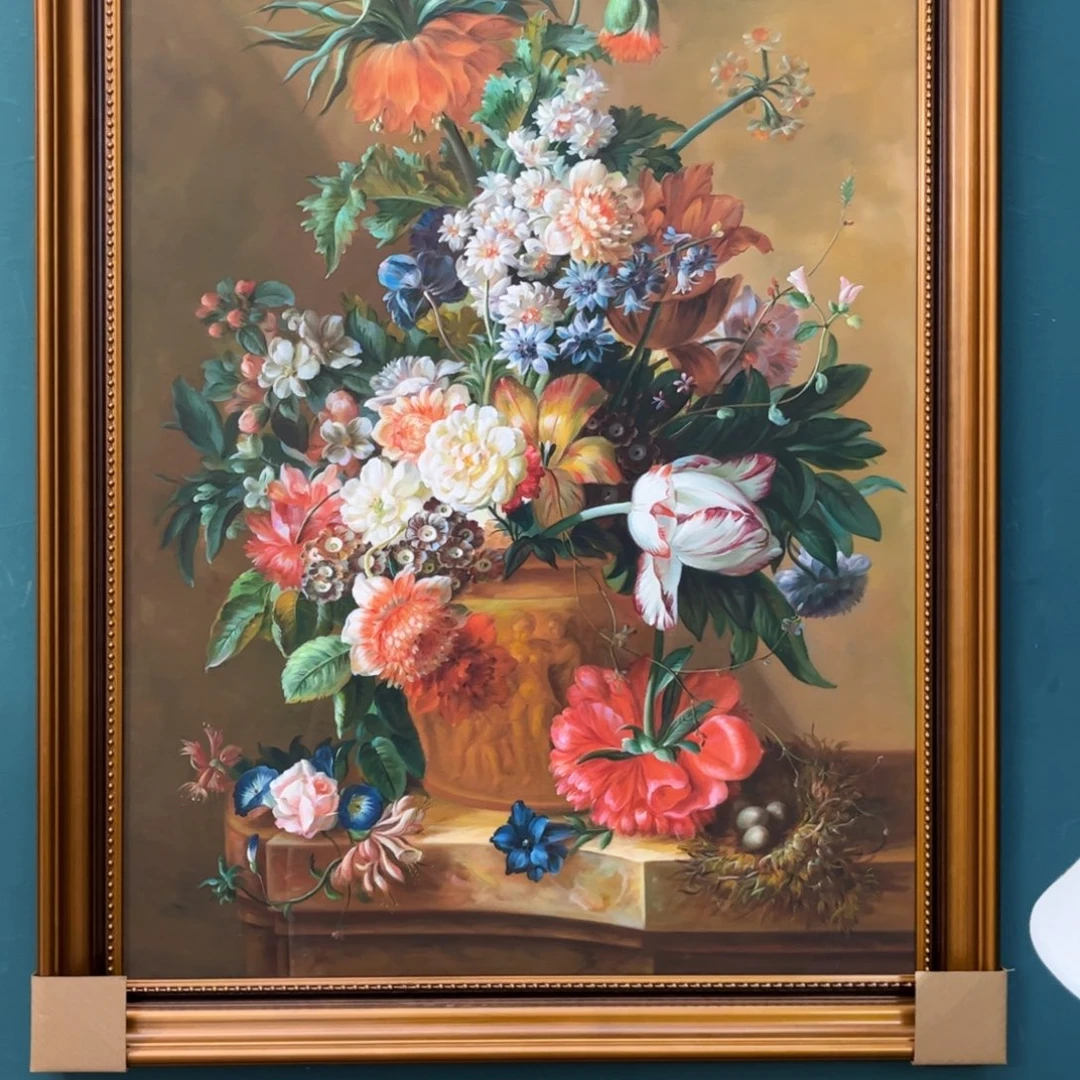 油画未*名静物手绘油画