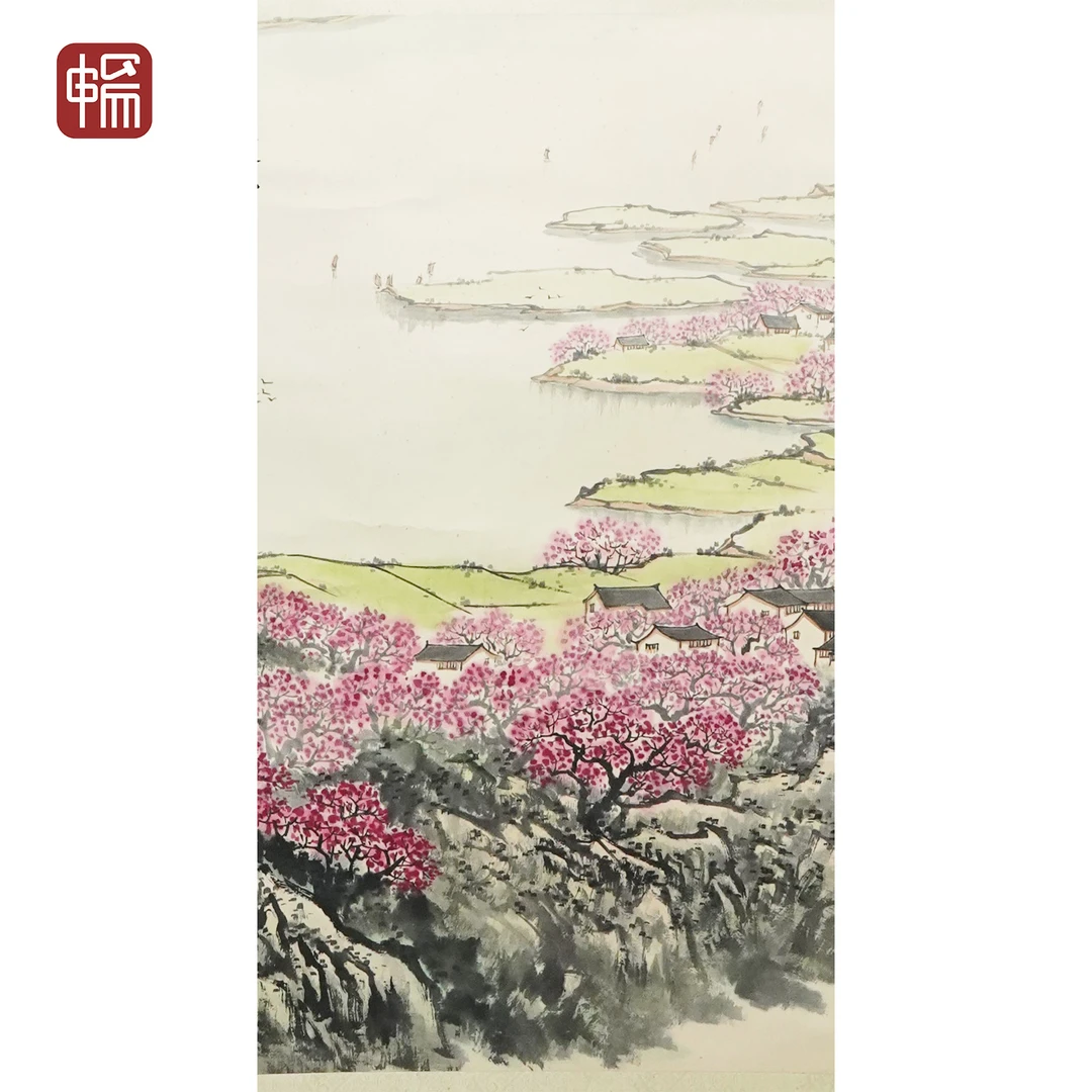 JZ073近现代《洞庭春晓图》宋太湖68*44（2.69）纸本立轴 YQ