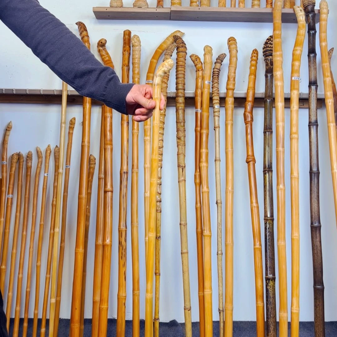 1628玉竹杖登山杖手持拐棍