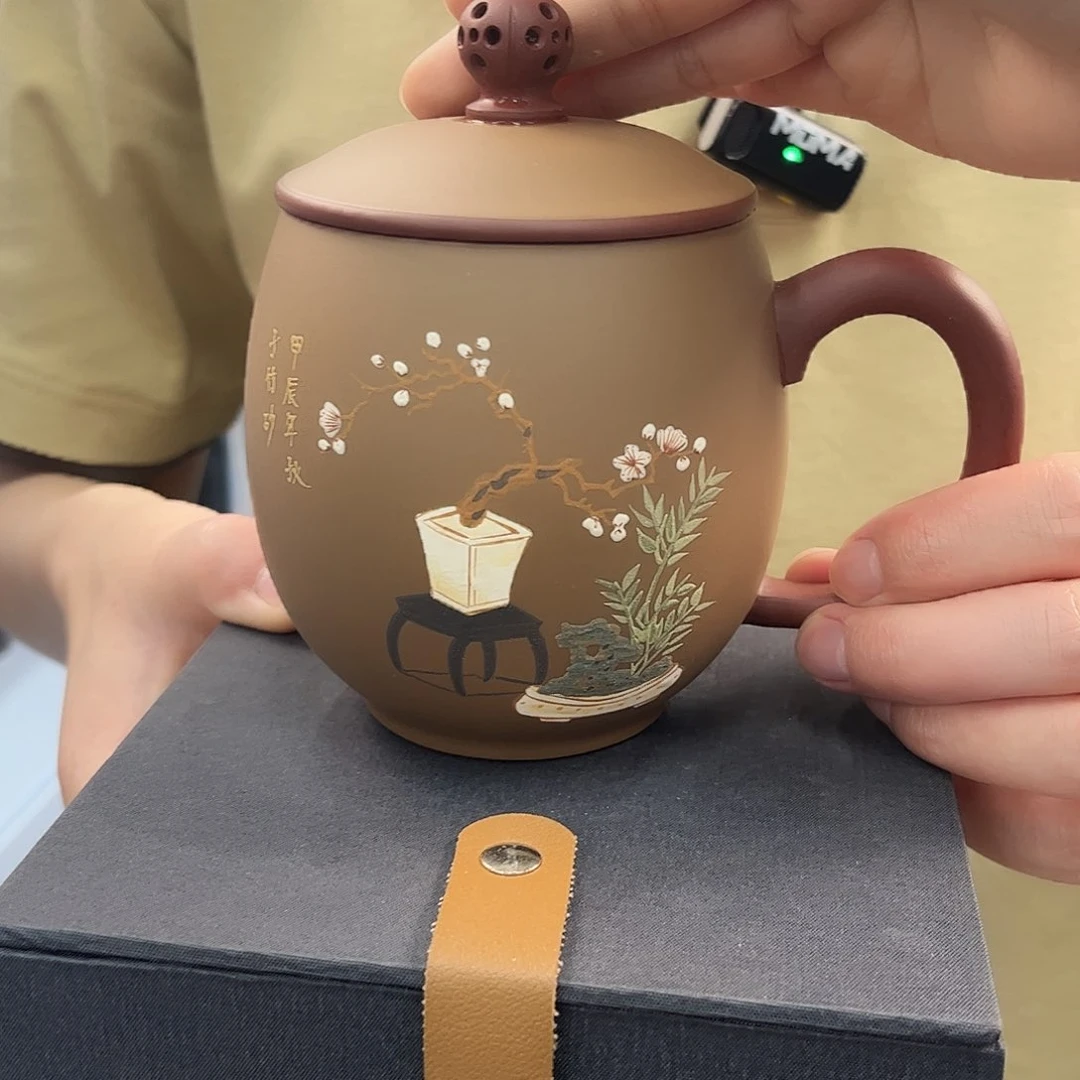 茶杯紫砂原矿紫砂