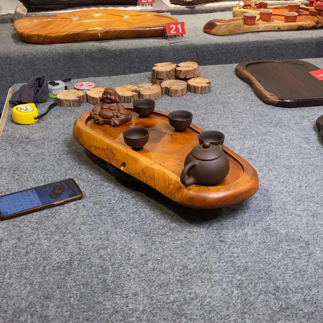 香樟木随行实木湿泡茶盘