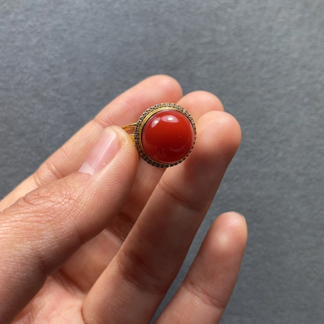 南红玛瑙配饰未镶嵌予*18mm