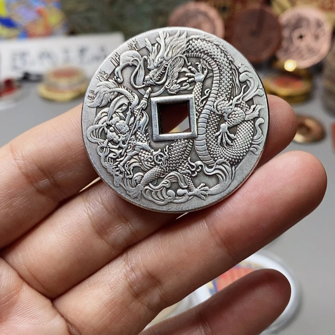 铜现代仿制工艺文创铜币