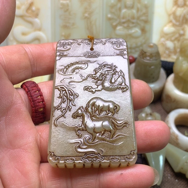 和田玉挂件未镶嵌阿**j