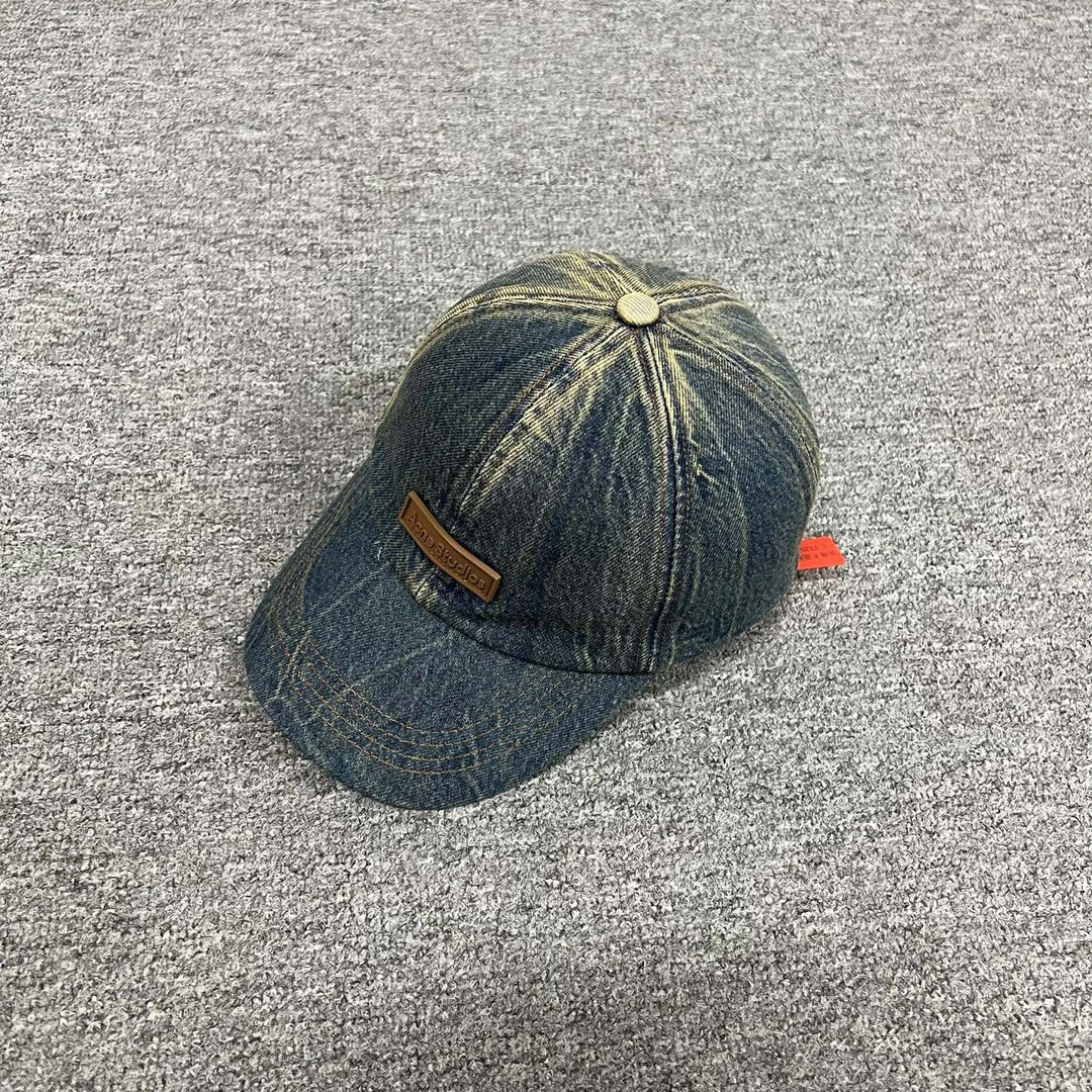 99新 AcneStudios 做旧 水洗牛仔 棒球帽