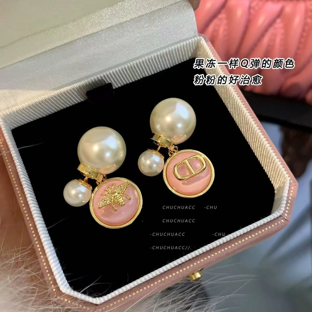 铁合金耳饰 前后两戴双面耳环高级感耳钉小香风设计感耳饰