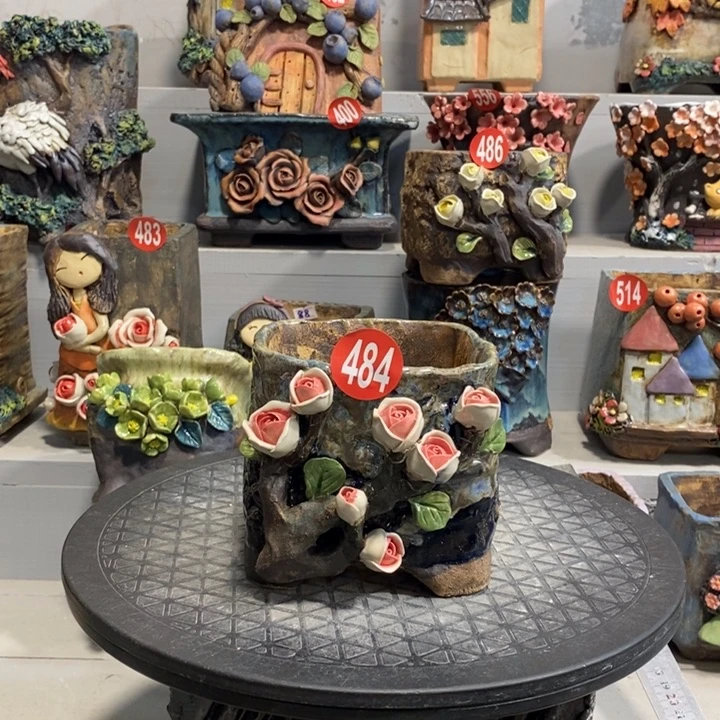 484 号陶然花器手工花盆