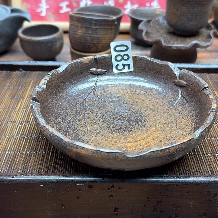 纯手工制作粗陶茶具