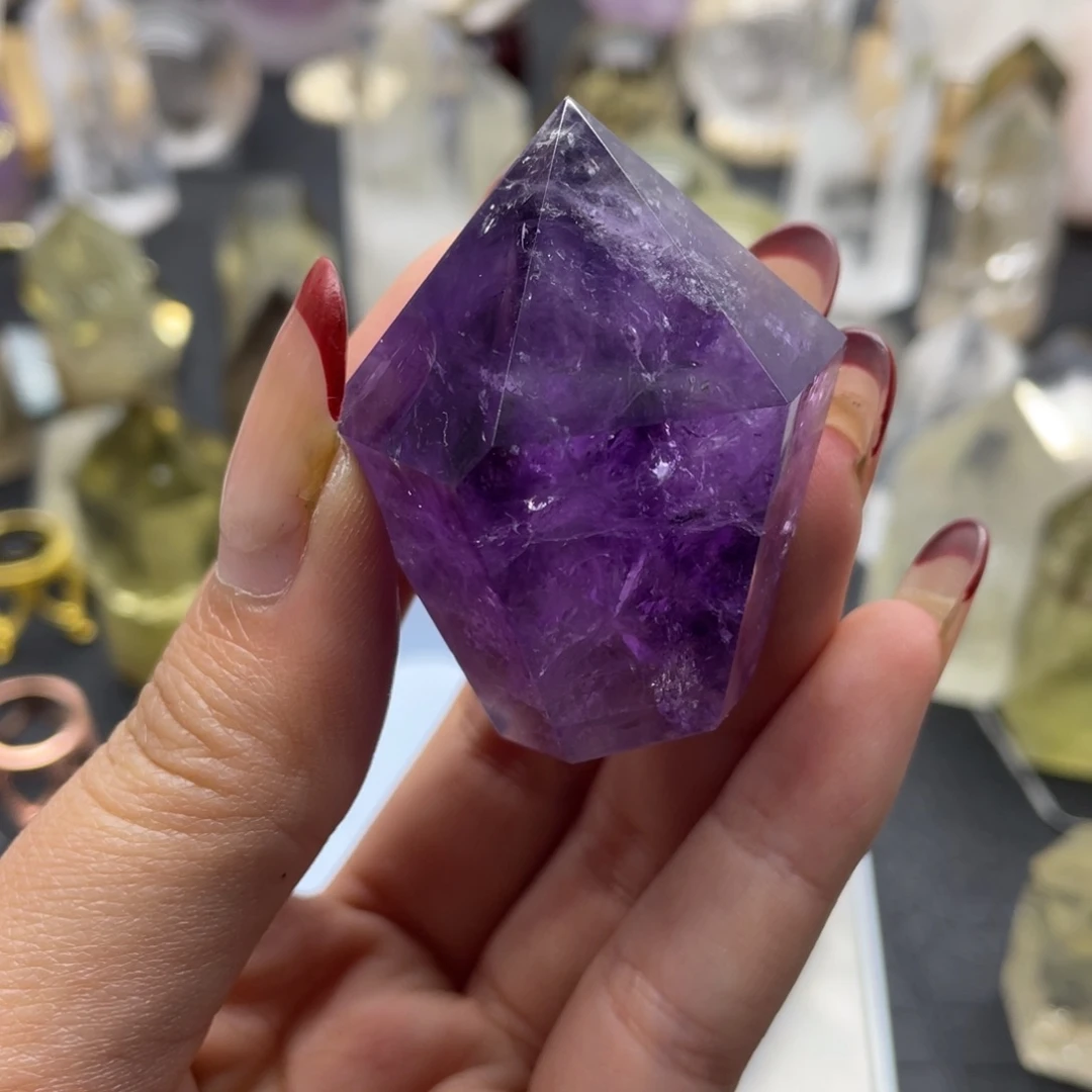 水晶39未镶嵌阿*莹紫水晶球