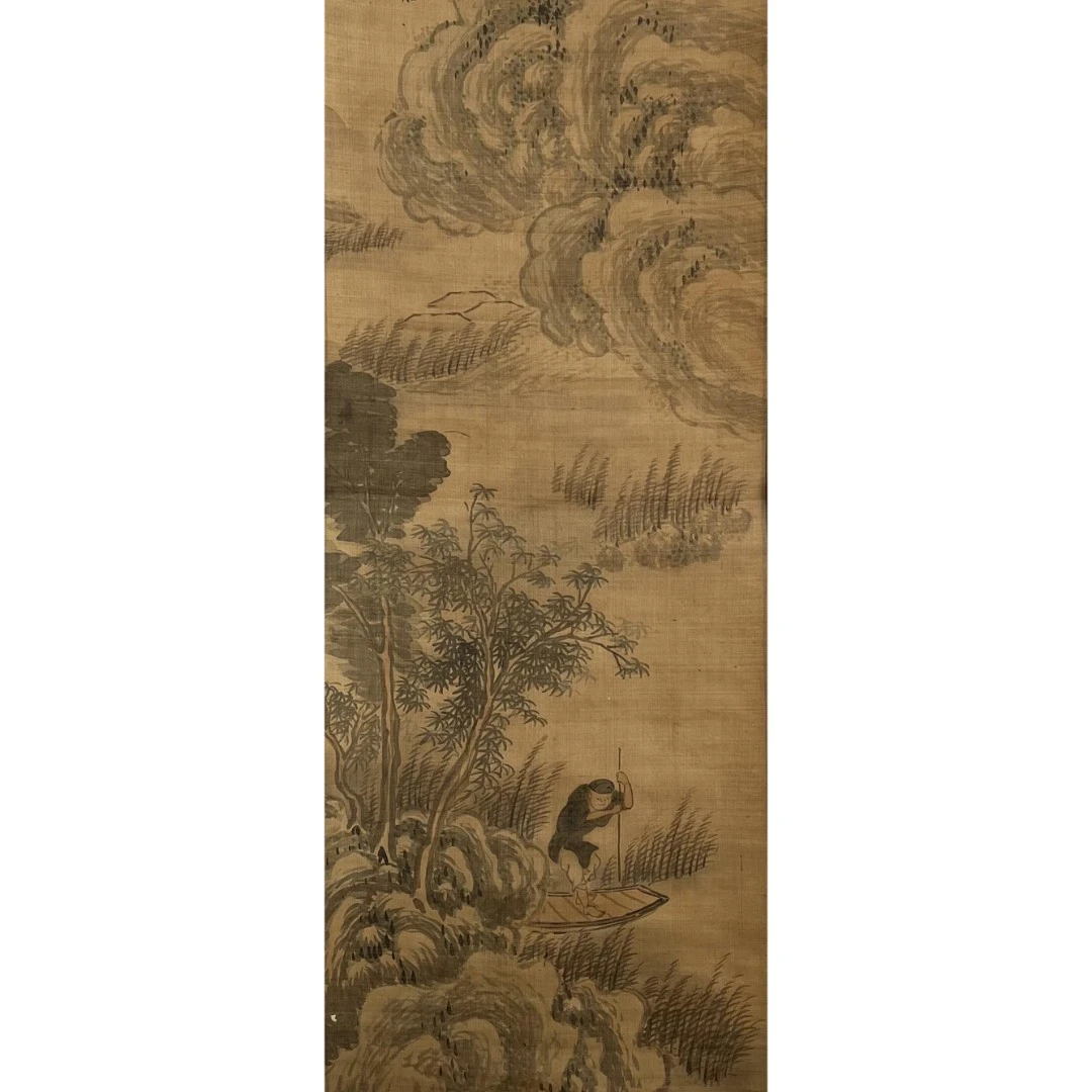 【辽拍】V240204-1-28《山水》（3.1平尺) 绢本镜片 DD19